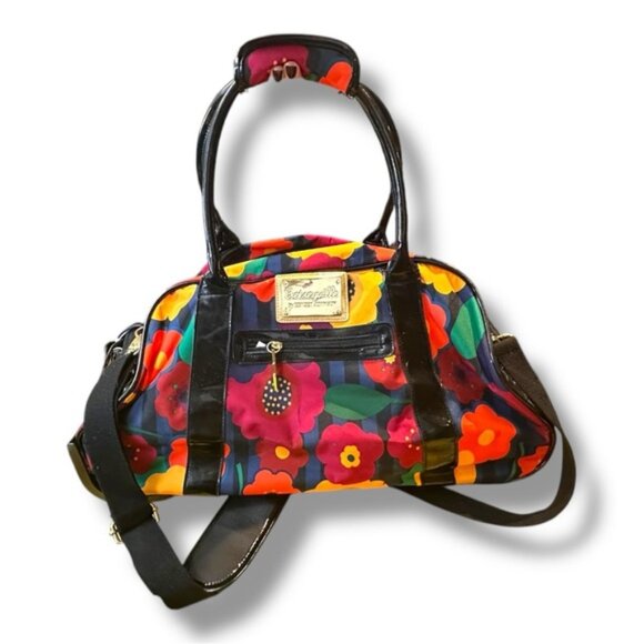 Women’s Betsey Johnson Jewel Floral Wheeled Weekender Bag - Picture 1 of 15